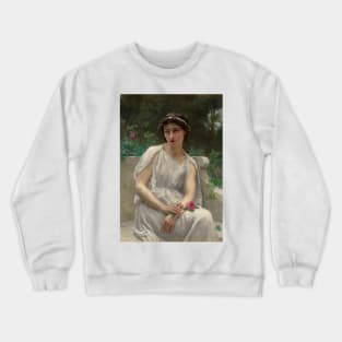 The Red Rose by Guillaume Seignac Crewneck Sweatshirt